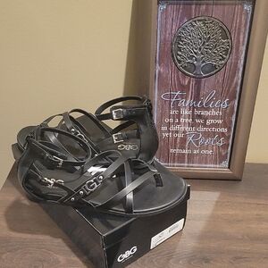 G by Guess Black Strappy Sandals